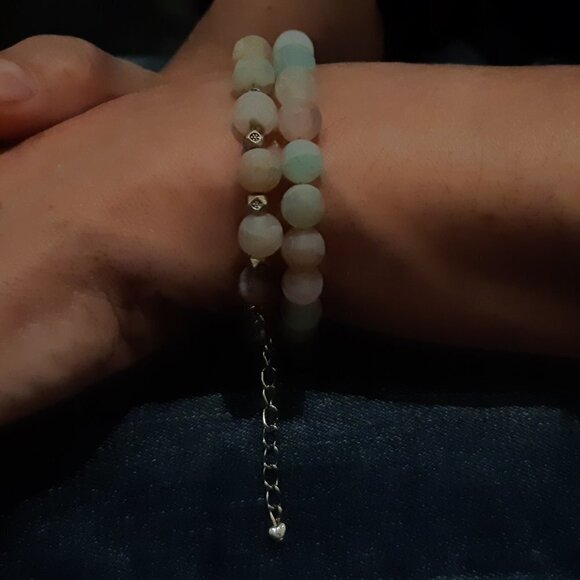 2/70🐞NWT Unique Boho Artisan handcrafted gemstones amazonite handmade Bracelet - Picture 4 of 16